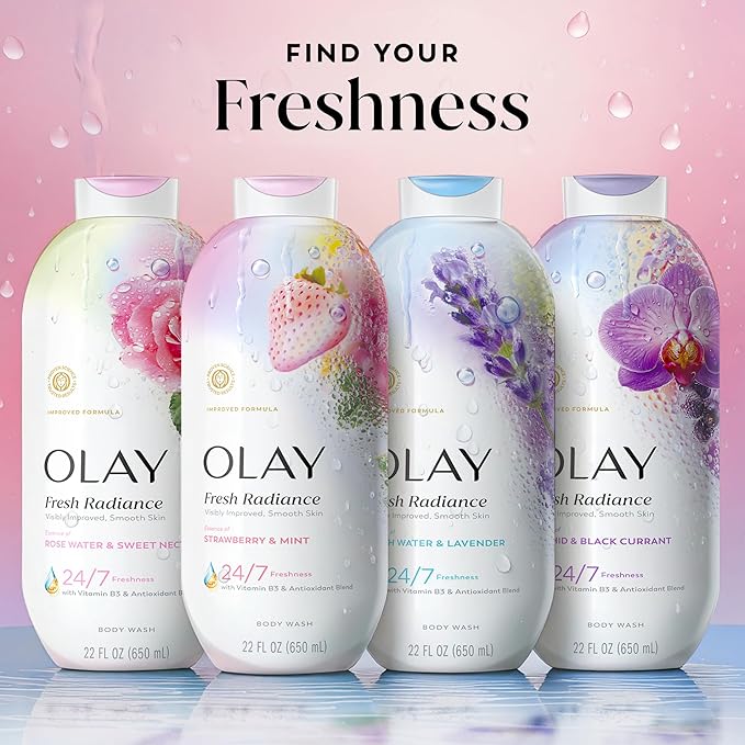 Olay Body Wash for Women, Fresh Radiance, 24/7 Skin-Loving Freshness, Visibly - Image 10