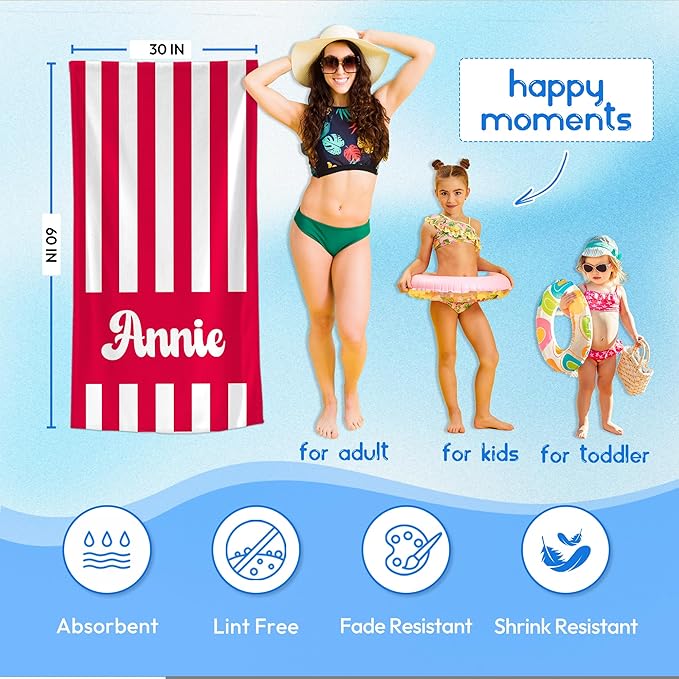 JML Personalized Beach Towel - Image 3
