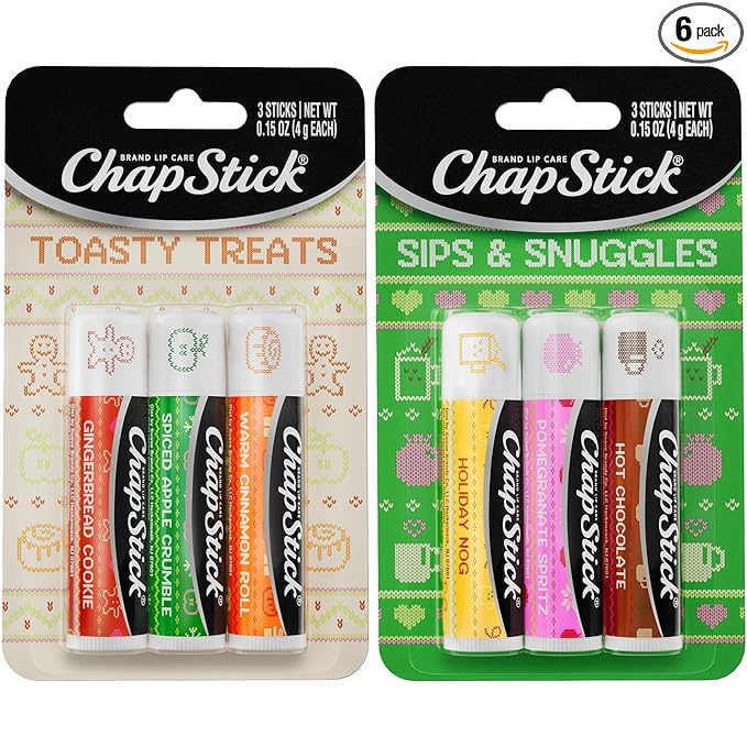 ChapStick Lip Balm, Holiday Variety Packs – Sips & Snuggles + Toasty Treats by ChapStick