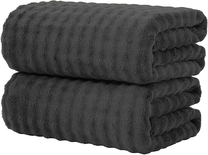 KBY Bath Towels Set of 2, Extra Large Bath Sheets 40X80 Inches, Quick Dry by KBYHome