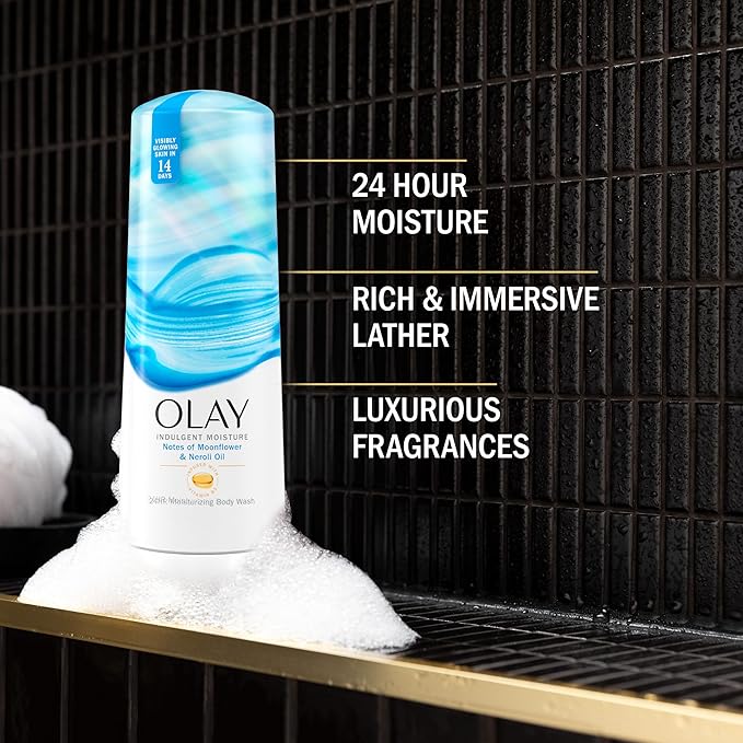 Olay Body Wash for Women, Indulgent Moisture, 24hr Moisturizing & Nourishing - Image 2