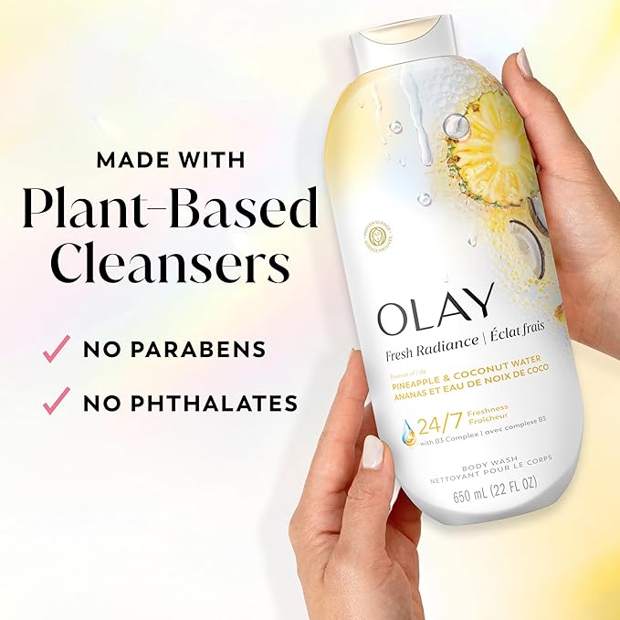 Olay Body Wash for Women, Fresh Radiance, 24/7 Skin-Loving Freshness, Visibly - Image 5