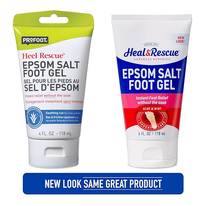 Heal&Rescue Epsom Salt Foot Gel, 4 Ounce, Soothing Relief - Image 6
