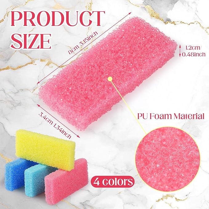 Batiyeer 100 Pcs Pumice Stone for Feet Scrubber Dead Skin Disposable Pedicure - Image 2