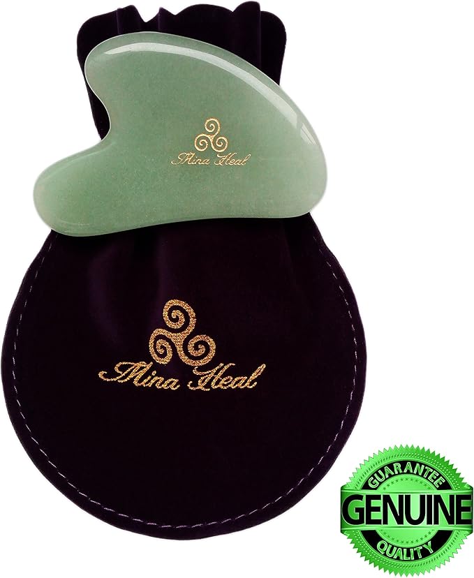 Mina Heal Jade Roller for Face, Lymphatic Drainage Massager & Gua Sha Facial - Image 6