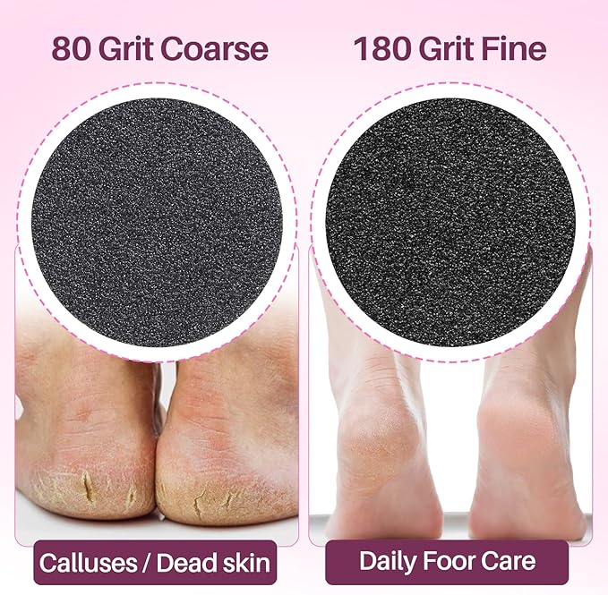 Replaceable Sandpaper for Electric Foot File: 60 Pcs/1 Box Feet Grinder for - Image 8