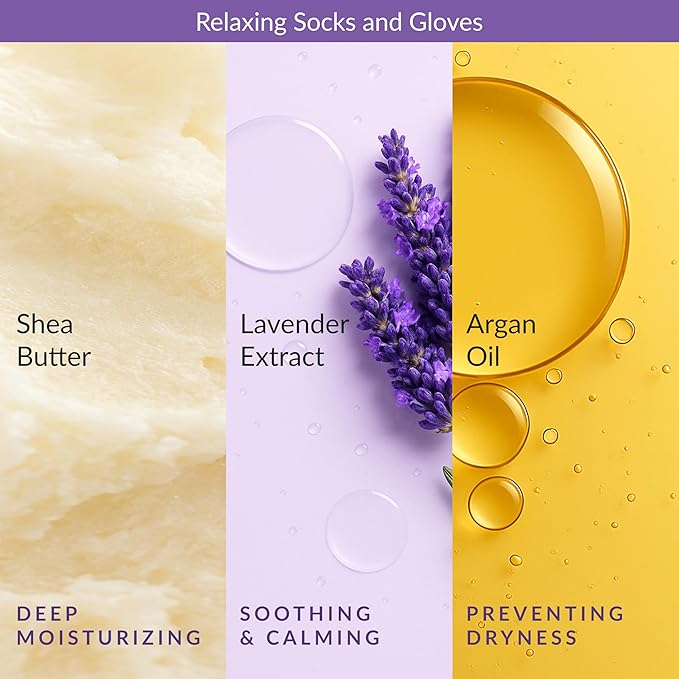 Epielle Relaxing & Nourishing Hand & Foot Masks, Soften Dry, Overworked Skin - Image 5