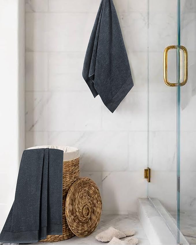 Belizzi Home Ultra Soft 2 Pack Oversized Bath Towel Set 28x55 inche, 100% - Image 4