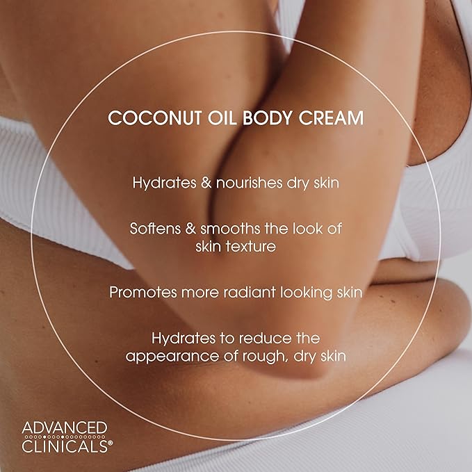 Advanced Clinicals Coconut Oil Body Cream - Image 4