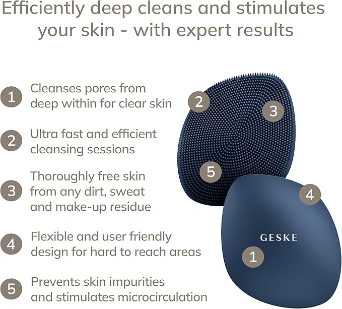 GESKE SmartAppGuided™ Facial Brush | 4 in 1 | Professional Facial Cleansing - Image 2