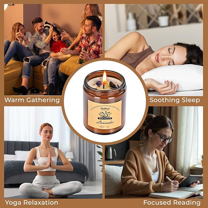 WEMEET Scented Candles Set, 4 Pack Aromatherapy Candle - Image 6