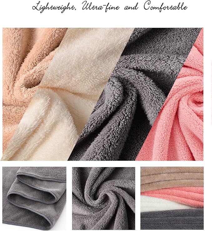 Lumimi Towels 6 Piece Soft Microfiber Bath Towel Set Salon Gym Yoga Travel - Image 6