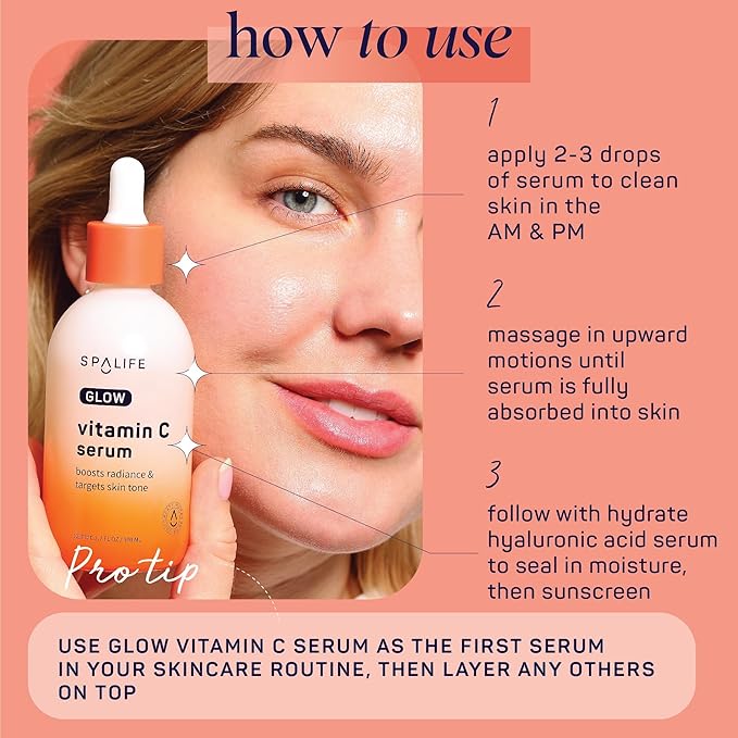SpaLife Glow Vitamin C Serum for Face | Korean Brightening Face Serum for Dark - Image 7