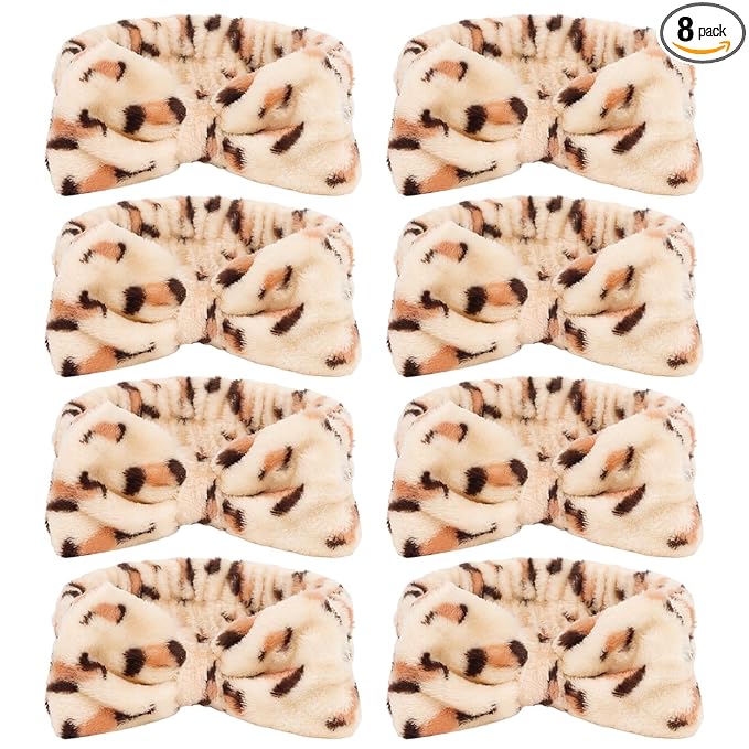 CIEHER Leopard Print Spa Headbands by CIEHER