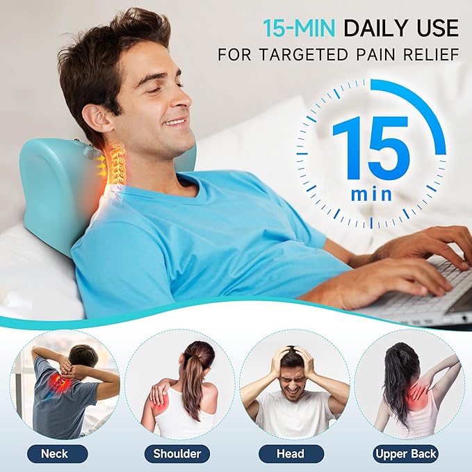 snawowo Neck Massager with Heat, 3 in 1 Portable Massager with Cervical - Image 3