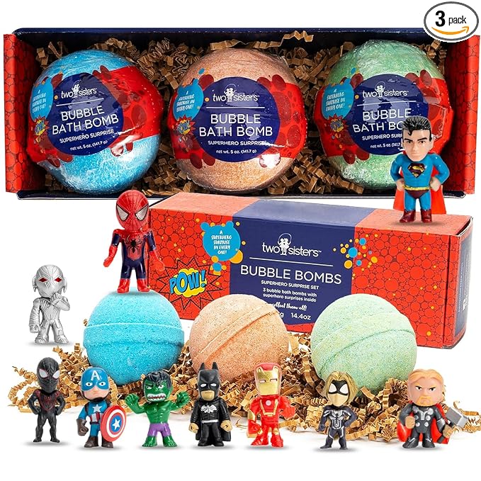 Superhero Bath Bombs for Kids by TwoSisters