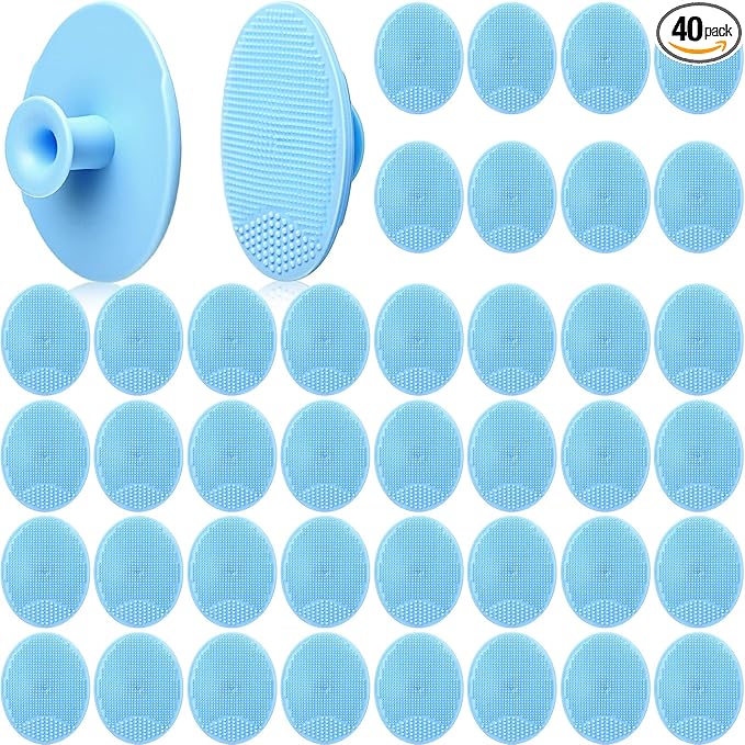 Nuogo 40 Pack Facial Cleansing Brush Face Scrubber Face Exfoliator Exfoliating by Nuogo