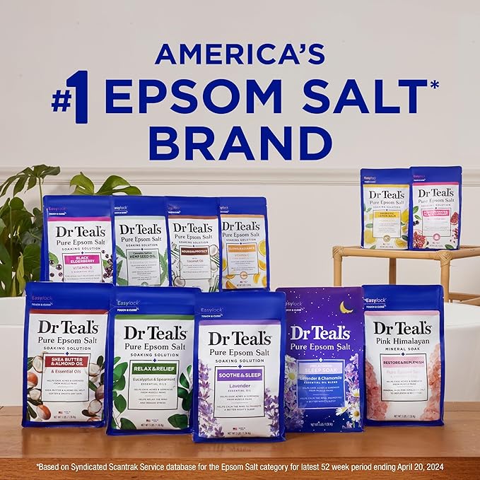 Dr Teal's Epsom Salt Magnesium Soak, Soothe & Comfort - Image 8