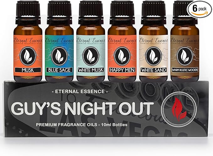 Eternal Essence Oils Guy's Night Out Set of 6 Premium Fragrance Oils by EternalEssenceOils
