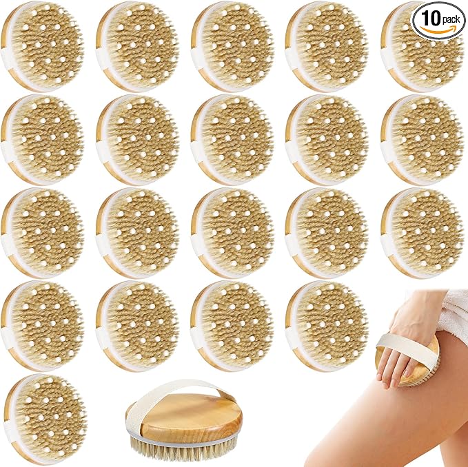 Gejoy 10 Pcs Dry Brushing Body Brush by Gejoy