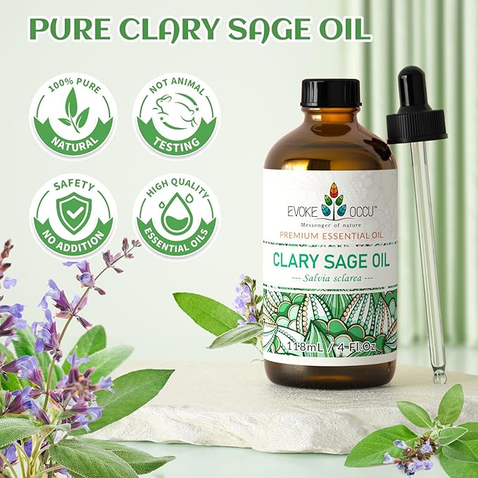 EVOKE OCCU Clary Sage Oil Essential Oil - Image 5