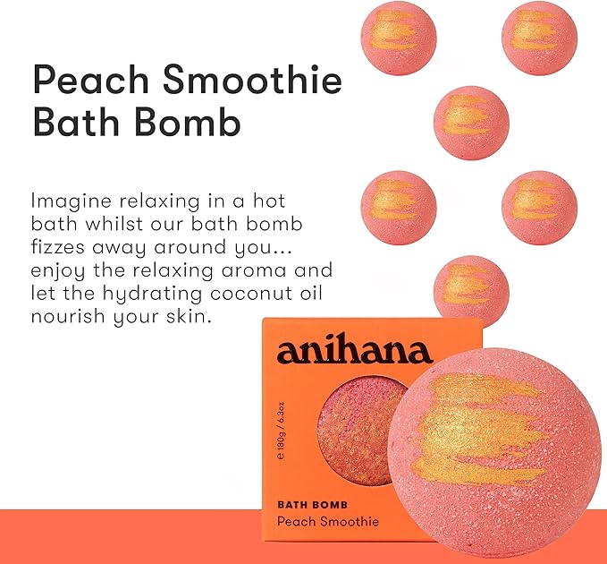 ANIHANA Bath Bomb with Coconut Oil, Paraben Free, Hand-Crafted Luxury Fizzers - Image 2