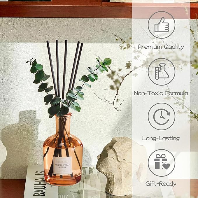 COCORRÍNA Mediterranean Citrus Reed Diffuser – 6.76 oz Essential Oil - Image 6