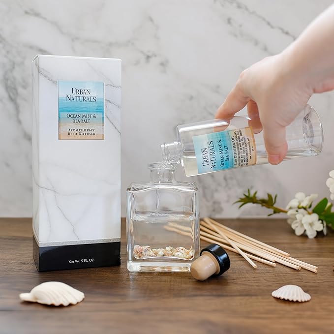 Urban Naturals Cinnamon Vanilla Oil Reed Diffuser Set | Warm, Fresh Baked - Image 4