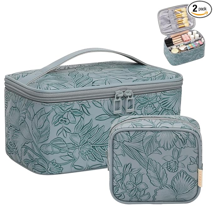 OCHEAL Makeup Bag Set, Portable Travel Makeup Bags Cosmetic Organizer Bag by OCHEAL