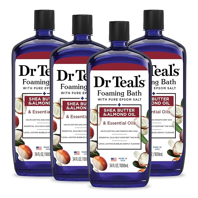 Dr Teal's Foaming Bath with Pure Epsom Salt, Shea Butter & Almond, 34 fl oz & - Image 2