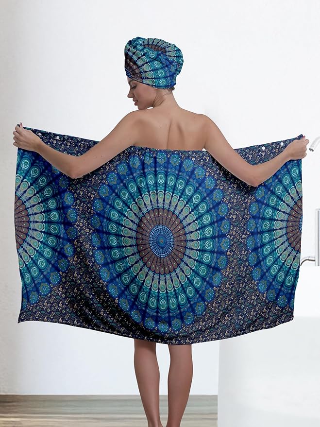 Women's Spa Bath Towel Wrap Set - Image 2