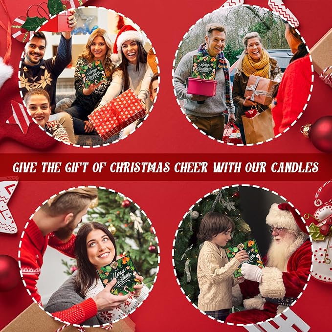 Christmas Candle Set | 4Pack Scented Candles Holiday Candle Gifts - Image 7