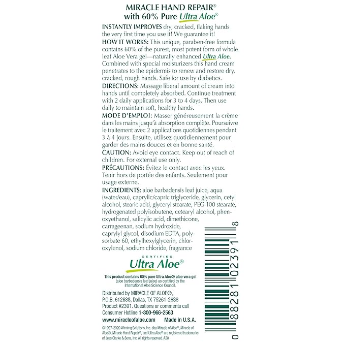 Miracle Hand Repair Cream for Dry Cracked Hands Best Healing Hand Cream - Image 6