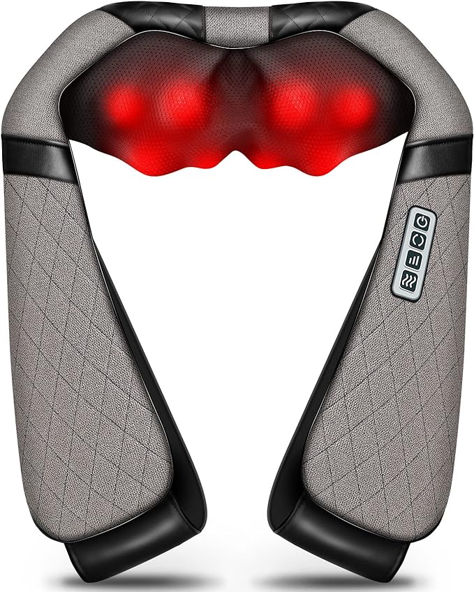 Blue Elf Shiatsu Electric Neck Back Massager Pillow 3D Kneading by Blue+Elf
