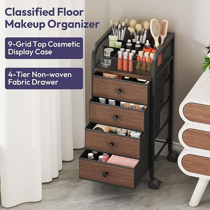 SWTYMIKI Rolling Makeup Organizer Cart - Image 7