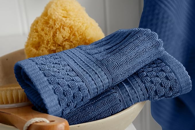 Springtree Home 100% Cotton Bath Towel Set of 4 | Super Soft & Absorbent - Image 9