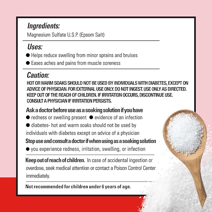 Dr Teal's Pure Epsom Salt Bulk Magnesium Sulfate USP, Fragrance Free, 19 lbs - Image 10