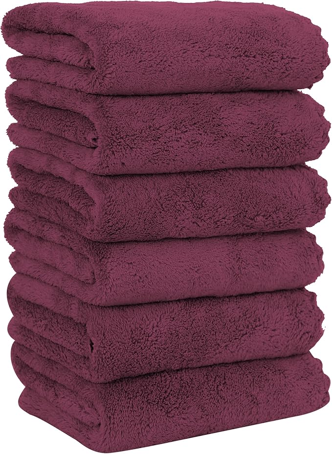 MOONQUEEN 6 Pack Premium Hand Towels by MOONQUEEN