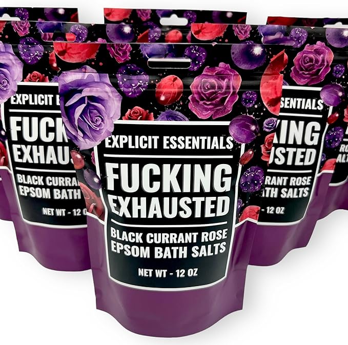Explicit Essentials Black Currant Rose Epsom Bath Salts, Relaxation Blend - Image 9