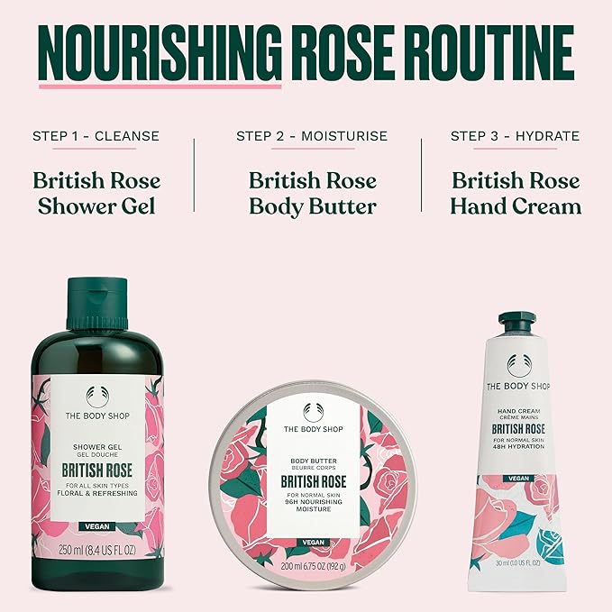 The Body Shop British Rose Hand Cream 30ml - Image 7