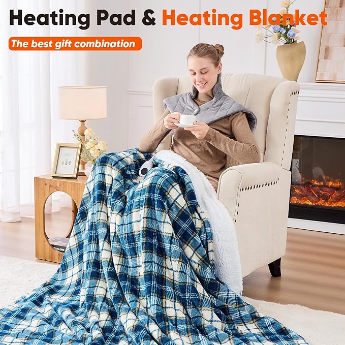 Weighted Heating Pad for Neck Shoulders and Back, Mothers Day Gifts for Mom - Image 9