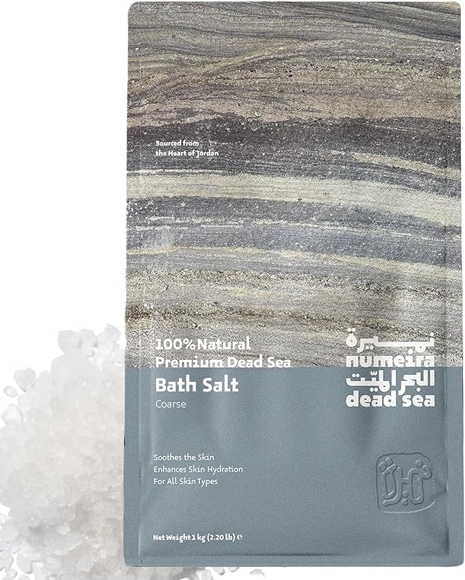 Dead Sea Salts for Soaking Relaxing Sea Salt Bath Soak for Body Rejuvenation by Numeira-SourcedFromTheHeartofJordan