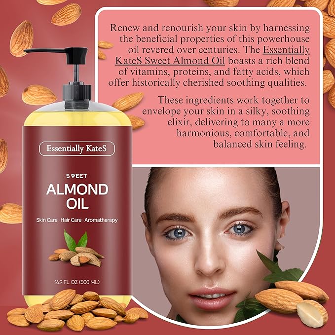 Essentially KateS Sweet Almond Oil 16.9 fl oz - Image 2