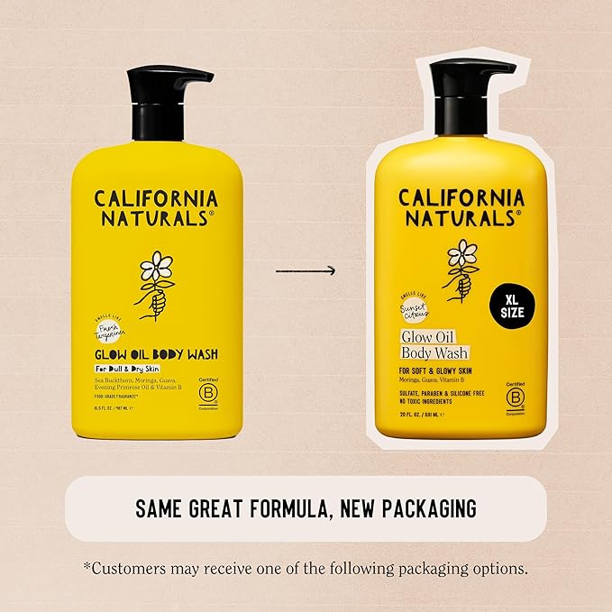 California Naturals Glow Body Wash Sunset Citrus 2-Pack, Hydrating Body Wash - Image 3