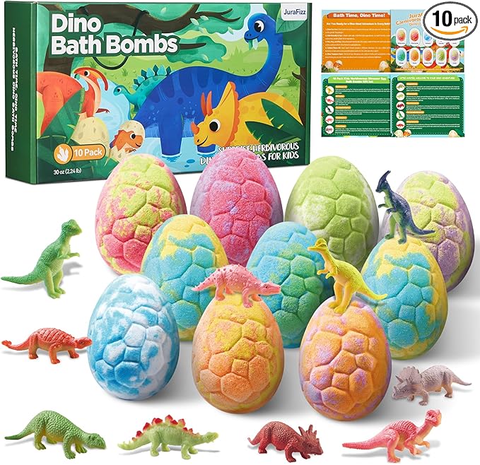 Dinosaur Bath Bombs for Kids by Unknown