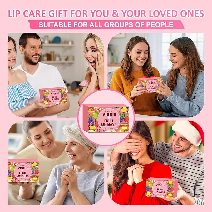 VISRIE 6 PCS Bee Lip Balm Lip Mask Honey Pot, Valentines Day Gifts, - Image 7