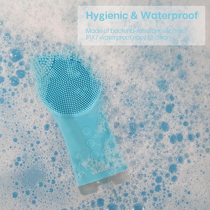 VRAIKO MIA Facial Cleansing Brush, Waterproof Rechargeable Face Cleansing Brush - Image 4