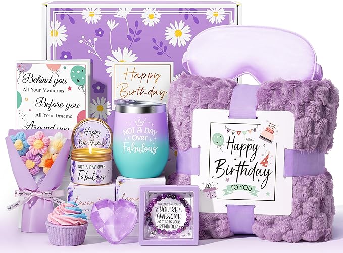 Birthday Gifts for Women Friendship, Unique Happy Birthday Gifts Basket for Mom by MAYICIVO