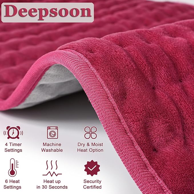 Deepsoon Heating Pad, Electric Heating Pads - Image 7