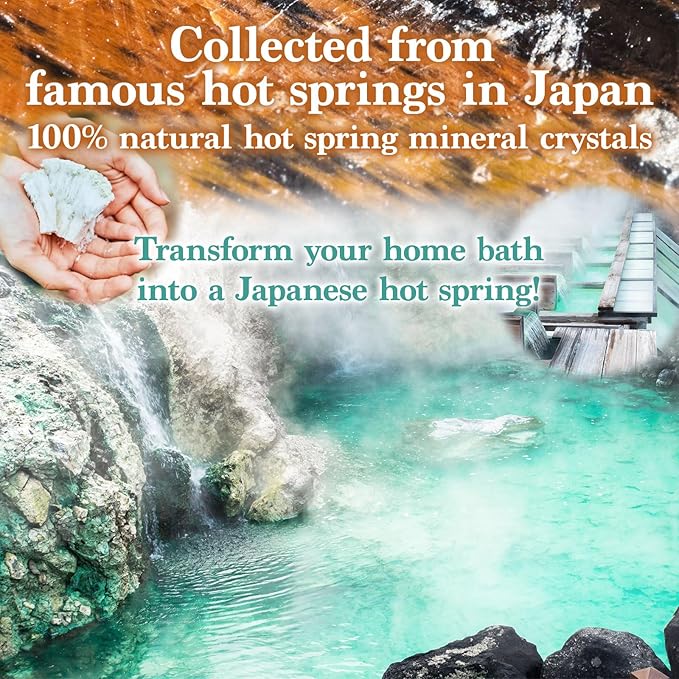 Yunohana Japanese Hot Spring Bath Salts, 100% Natural Mineral Bath Powder from - Image 2